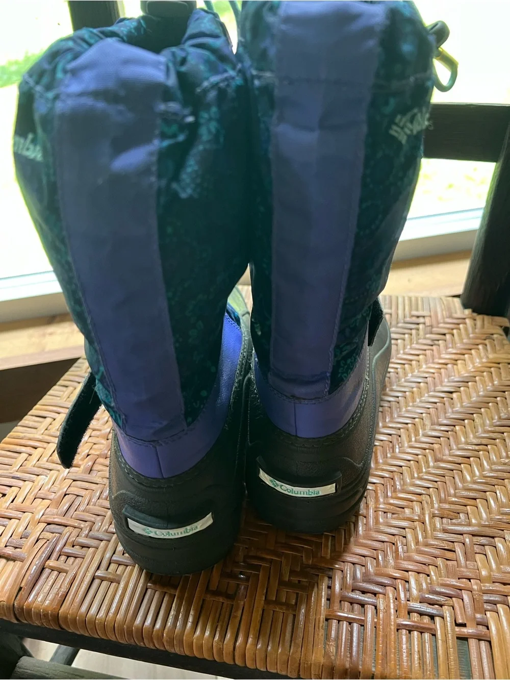 Columbia Youth Big Kids4 Snow Boots Purple Waterproof Insulated Removable Liners